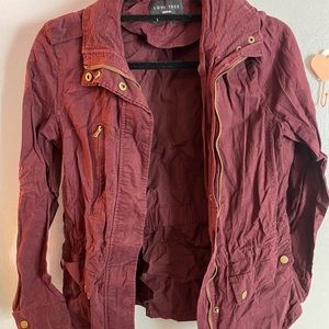 burgundy jacket